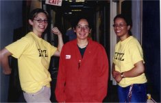 [Jenn, Teresa, and Rachel ready to show no mercy on shower night]